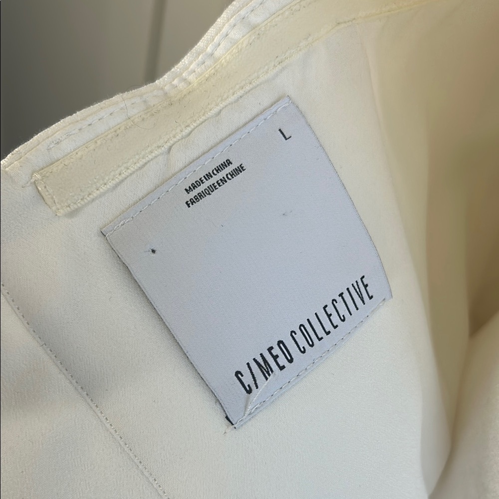 C/MEO Collective White Strapless Top | L - Picture 3 of 5